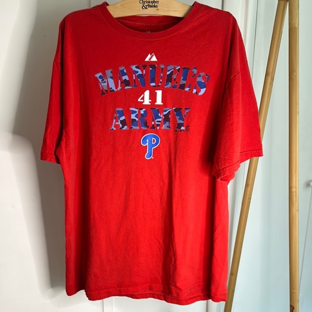 Red Phillies Graphic T-Shirt Manuel’s army‎